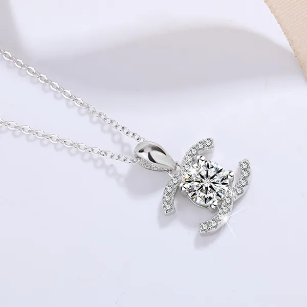 Dây Chuyền Nữ Kya Jewel Kim Cương Moissanite MN3 Màu Bạc
