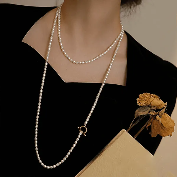 Dây Chuyền Nữ Kya Jewel Ngọc Trai Classic Elegance JN36 Màu Trắng