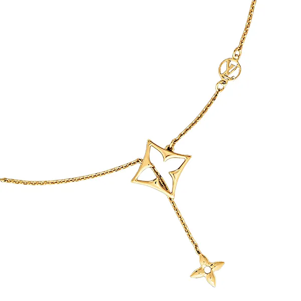 Dây Chuyền Nữ Louis Vuitton LV Flowergram M01234 Màu Vàng Gold