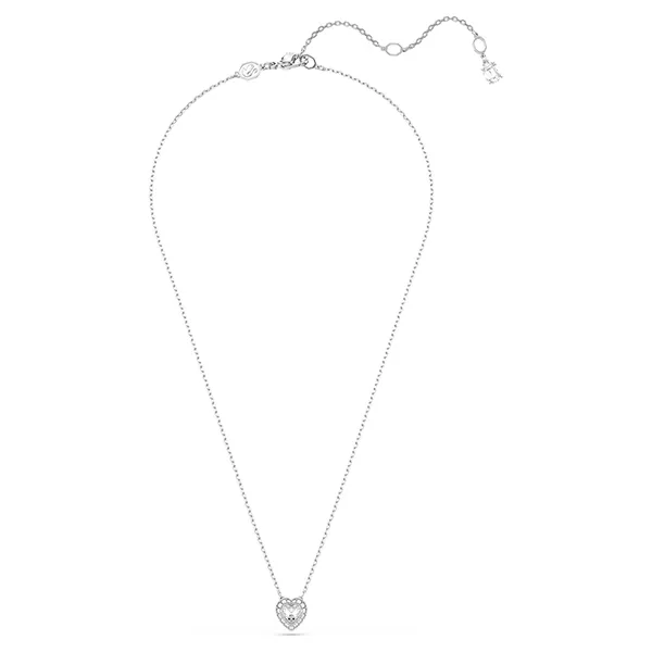 Dây Chuyền Nữ Swarovski Ariana Grande x Swarovski Pendant Mixed Cuts, Heart, White, Rhodium Plated 5720852 Màu Trắng Bạc