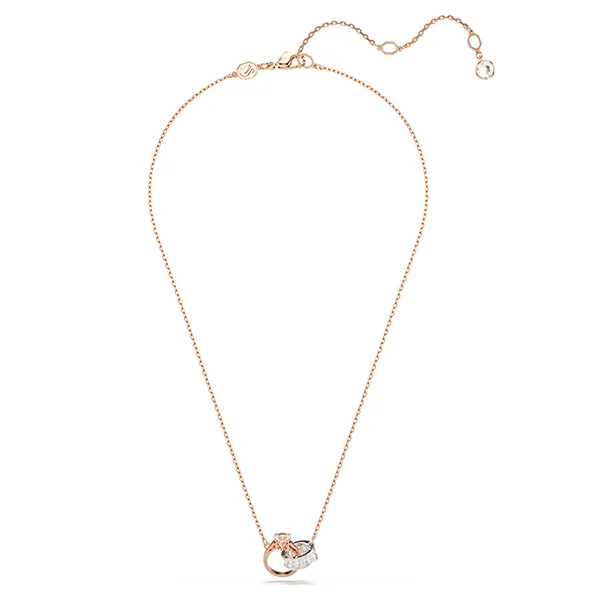 Dây Chuyền Nữ Swarovski Connexus Pendant Mixed Cuts, Heart, White, Mixed Metal Finish 5690036 Màu Vàng Hồng