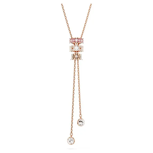Dây Chuyền Nữ Swarovski Connexus Y Pendant Mixed Cuts Love Is Around Pink Rose Gold-Tone Plated 5690044 Màu Vàng Hồng