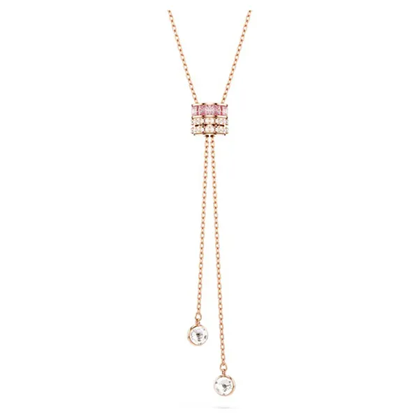 Dây Chuyền Nữ Swarovski Connexus Y Pendant Mixed Cuts Love Is Around Pink Rose Gold-Tone Plated 5690044 Màu Vàng Hồng