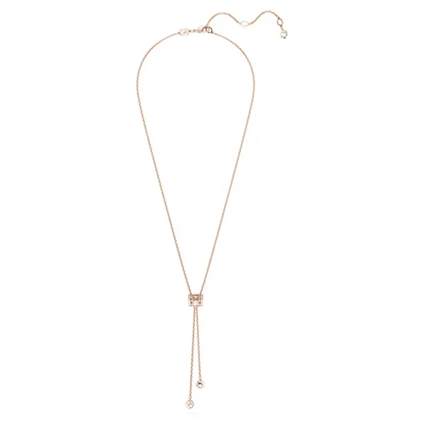 Dây Chuyền Nữ Swarovski Connexus Y Pendant Mixed Cuts Love Is Around Pink Rose Gold-Tone Plated 5690044 Màu Vàng Hồng