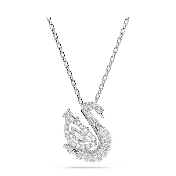 Dây Chuyền Nữ Swarovski Swan Pendant Mixed Cuts Swan White 5732412 Màu Trắng Bạc