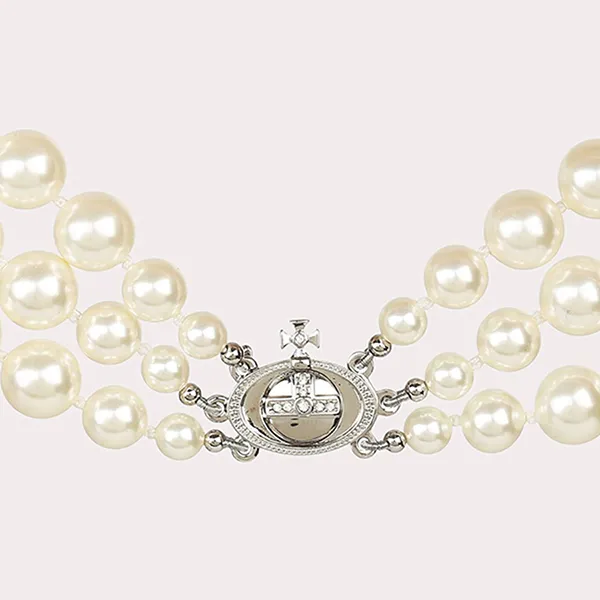 Dây Chuyền Nữ Vivienne Westwood Choker VPTCJW0004 Màu Trắng