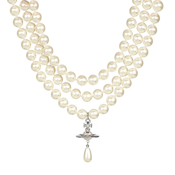 Dây Chuyền Nữ Vivienne Westwood Choker VPTCJW0004 Màu Trắng