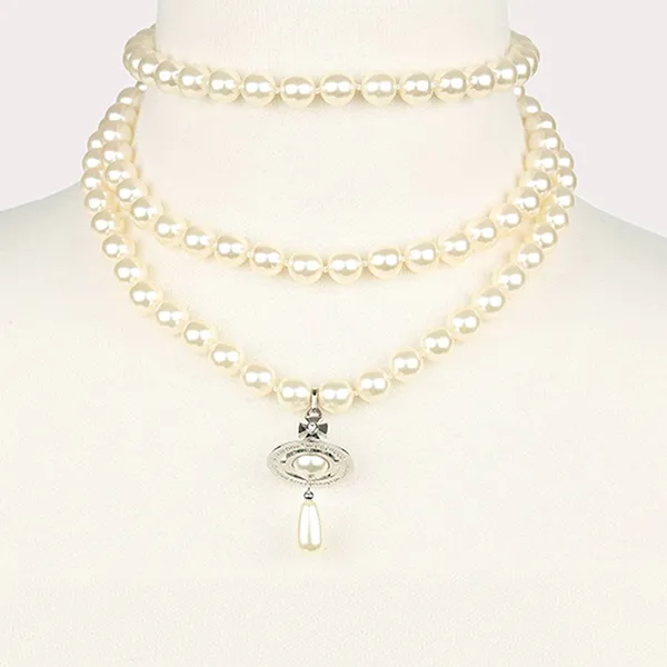Dây Chuyền Nữ Vivienne Westwood Choker VPTCJW0004 Màu Trắng