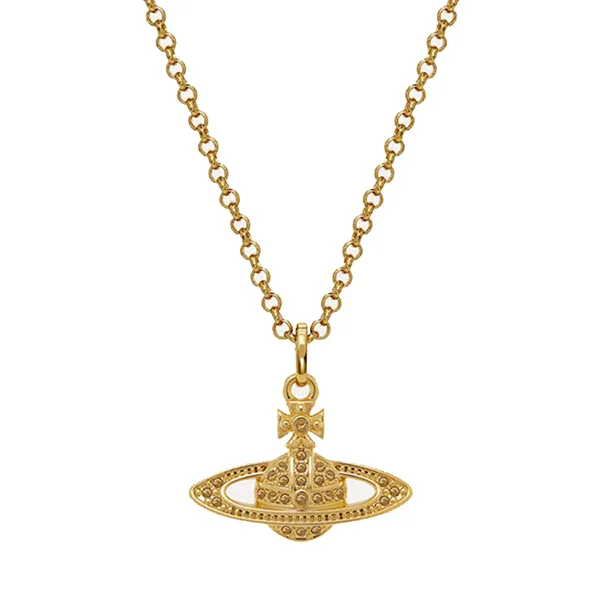 Dây Chuyền Nữ Vivienne Westwood Mini Bas Relief Pendant Necklace Màu Vàng - Trang sức - Vua Hàng Hiệu