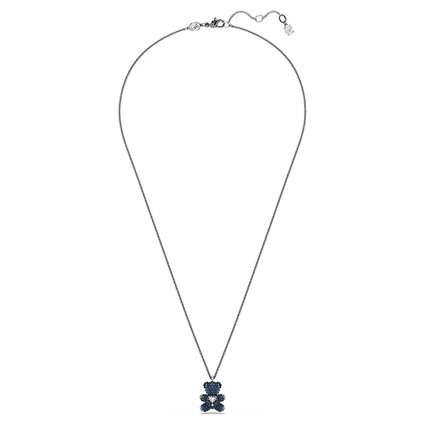 Dây Chuyền Nữ Swarovski Teddy Pendant Teddy, Blue, Ruthenium Plated 5729822 Màu Xanh
