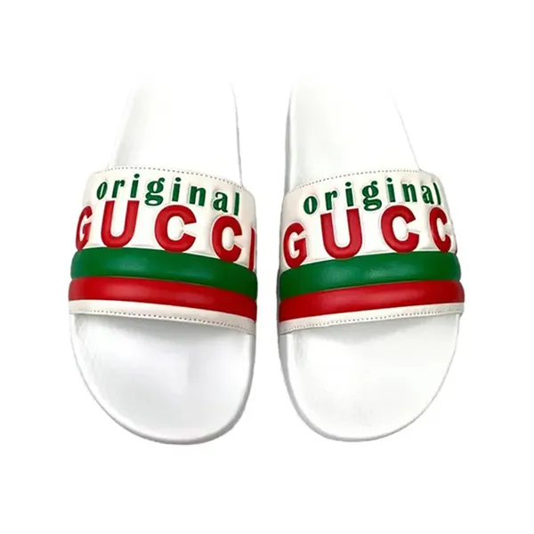 Dép Gucci Slide Original White Màu Trắng