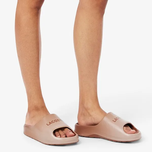 Dép Lacoste Serve Slide 2.0 49CFA0028 Màu Nâu Size 41 - Dép - Vua Hàng Hiệu