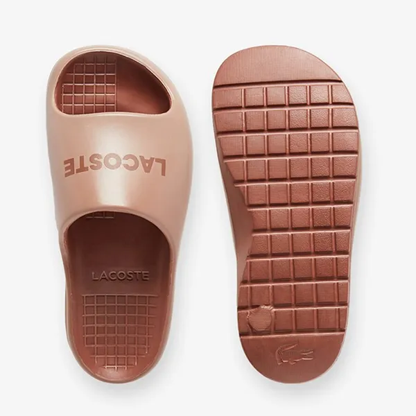 Dép Lacoste Serve Slide 2.0 49CFA0028 Màu Nâu Size 41 - Dép - Vua Hàng Hiệu