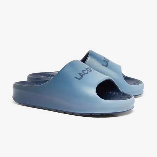 Dép Lacoste Serve Slide 2.0 49CFA0028 Phối Màu Xanh Size 40.5 - Dép - Vua Hàng Hiệu