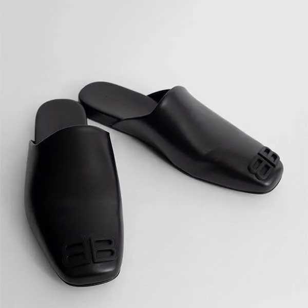 Dép Nam Balenciaga Cosy Leather Slides Black 654644WBB541000 Màu Đen Size 40 - Dép - Vua Hàng Hiệu
