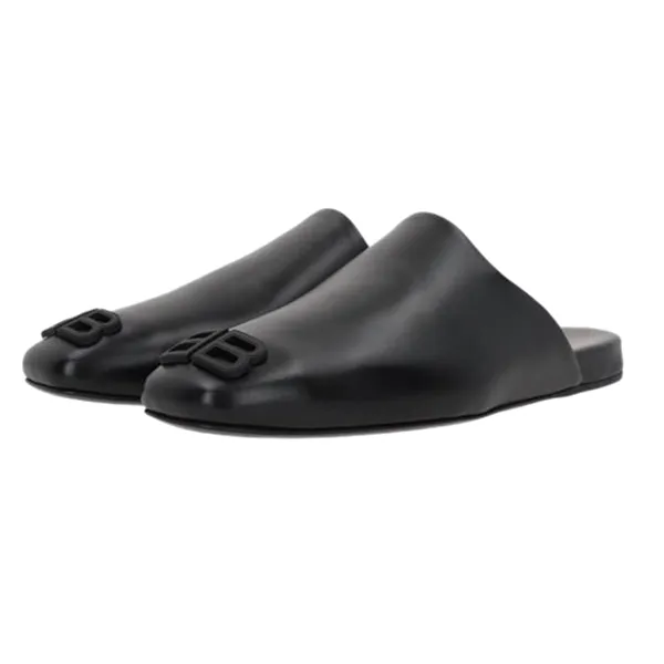 Dép Nam Balenciaga Cosy Leather Slides Black 654644WBB541000 Màu Đen Size 40 - Dép - Vua Hàng Hiệu