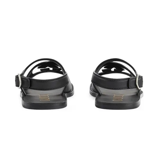 Dép Nam Gucci Interlocking G Sandals Màu Đen Size 41.5