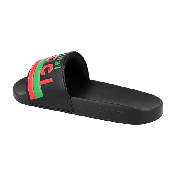 Dép Nam Gucci Luxury Sandal Shoes 632183 Black Leather Màu Đen Size 39