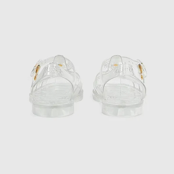 Dép Rọ Gucci With Double G Transparent Rubber Sandal Màu Trong Suốt Size 35 - Dép - Vua Hàng Hiệu