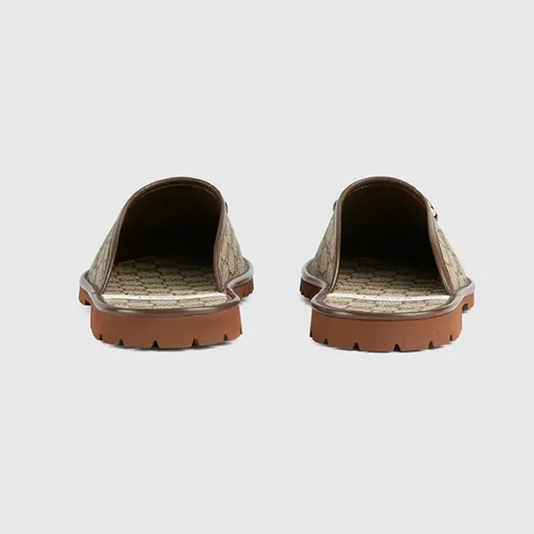 Dép Sục Nữ Gucci Slipper Horsebit 655571-96G60-9762 Màu Be Nâu Size 41