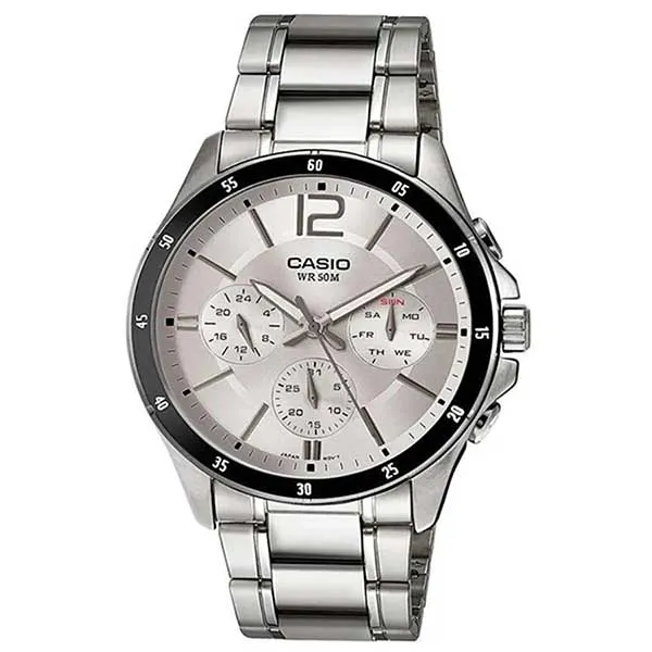 Đồng Hồ Nam Casio MTP-1374D-7AVDF Màu Bạc Trắng - Đồng hồ - Vua Hàng Hiệu
