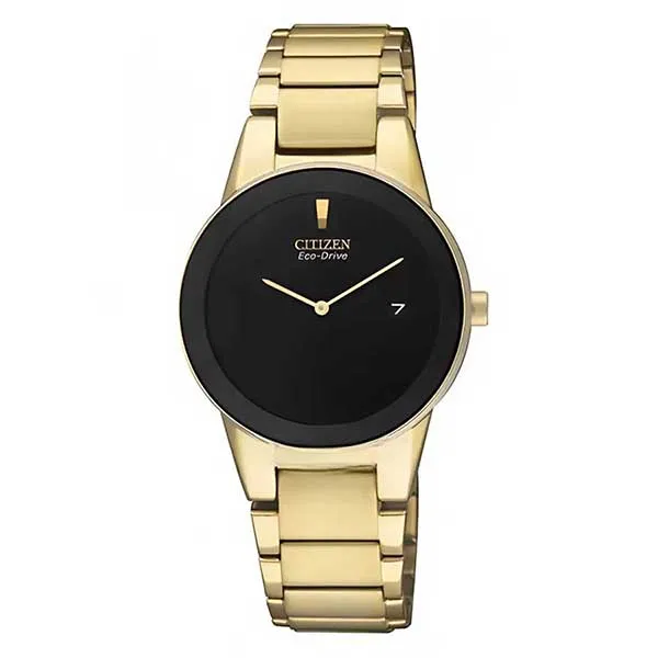 Đồng Hồ Nữ Citizen Eco Drive GA1052-55E Màu Đen - Vàng - Đồng hồ - Vua Hàng Hiệu