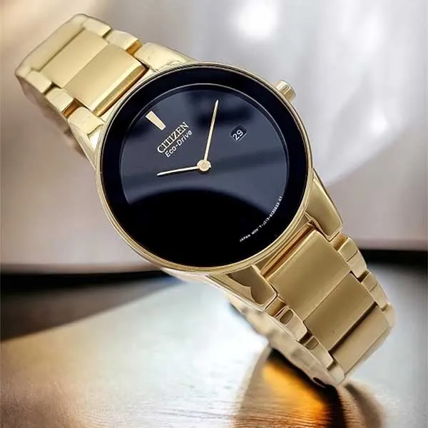 Đồng Hồ Nữ Citizen Eco Drive GA1052-55E Màu Đen - Vàng - Đồng hồ - Vua Hàng Hiệu