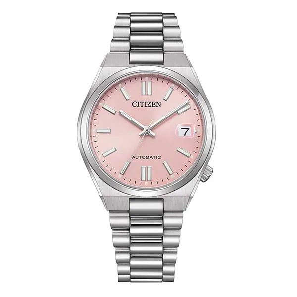 Đồng Hồ Citizen Tsuyosa Mechanical NJ0200-50Z 37mm Màu Hồng Bạc - Đồng hồ - Vua Hàng Hiệu