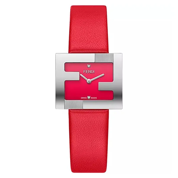 Đồng Hồ Nữ Fendi Fendimania FF 24 x 20mm Watch Màu Đỏ - Đồng hồ - Vua Hàng Hiệu