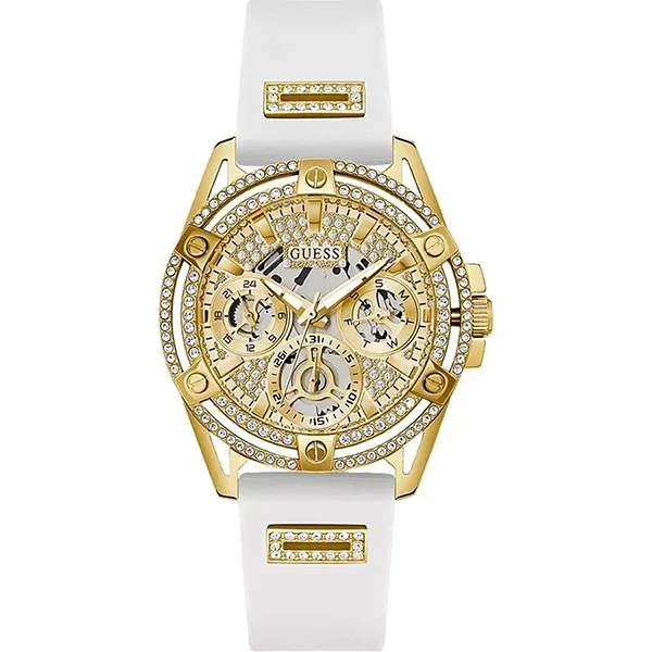 Đồng Hồ Guess White Gold Tone Multi-function Watch GW0536L2 Màu Trắng/Gold