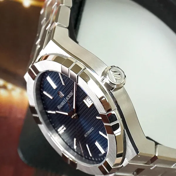 Đồng Hồ Maurice Lacroix AI6008-SS002-430-1 Màu Bạc Xanh - Đồng hồ - Vua Hàng Hiệu