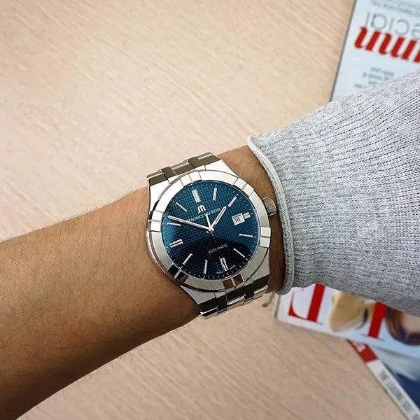 Đồng Hồ Maurice Lacroix AI6008-SS002-430-1 Màu Bạc Xanh - Đồng hồ - Vua Hàng Hiệu