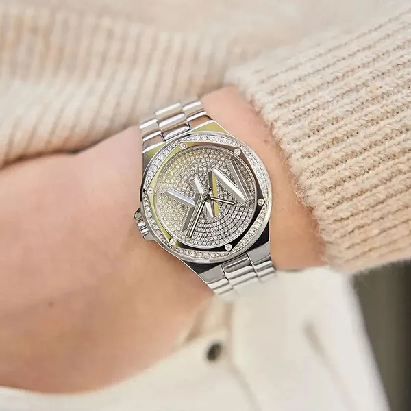 Đồng Hồ Nữ Michael Kors Lennox Silver Tone Watch MK7234 Màu Bạc