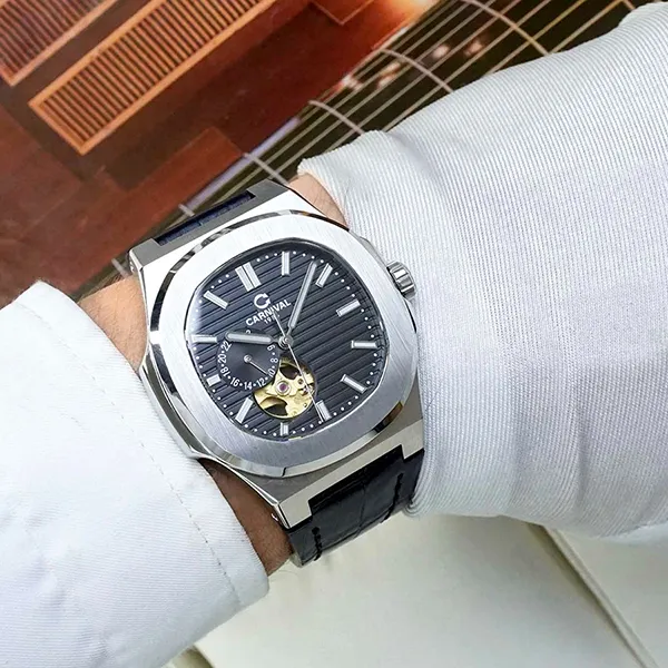 Đồng Hồ Nam 8159G-VT-DD-D Màu Đen Bạc