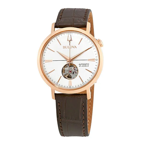 Đồng Hồ Nam Bulova Classic Automatic Men's Watch 97A136 Màu Vàng Hồng - Đồng hồ - Vua Hàng Hiệu
