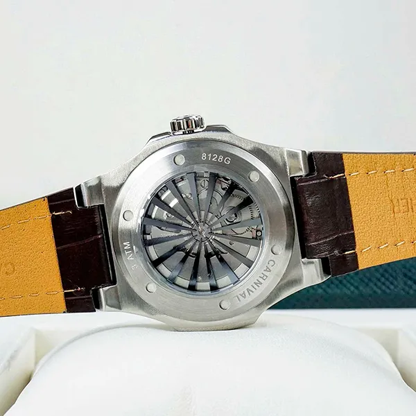 Đồng Hồ Nam Carnival 8128G1-VT-DD-N Màu Nâu Bạc