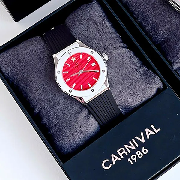 Đồng Hồ Nữ Carnival 8168L-VT-DCS-VN Màu Đỏ