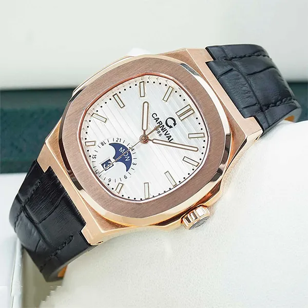Đồng Hồ Nam Carnival Automatic 8110G1-VH-DD-T Màu Đen Vàng Hồng - Đồng hồ - Vua Hàng Hiệu