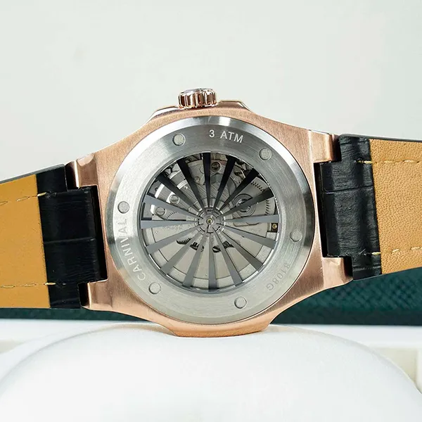 Đồng Hồ Nam Carnival Automatic Watch 8108G1-VH-DD-D Màu Đen