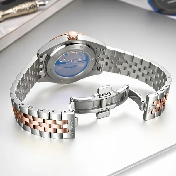 Đồng Hồ Nam Carnival Automatic Watch 8131G-CH-T ( 8131G ) Màu Demi Mặt Bạc