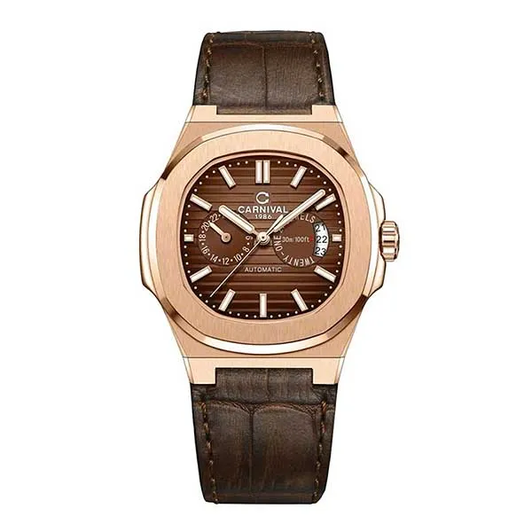Đồng Hồ Nam Carnival Automatic Watch 8158G-VH-DD-N Màu Nâu - Đồng hồ - Vua Hàng Hiệu