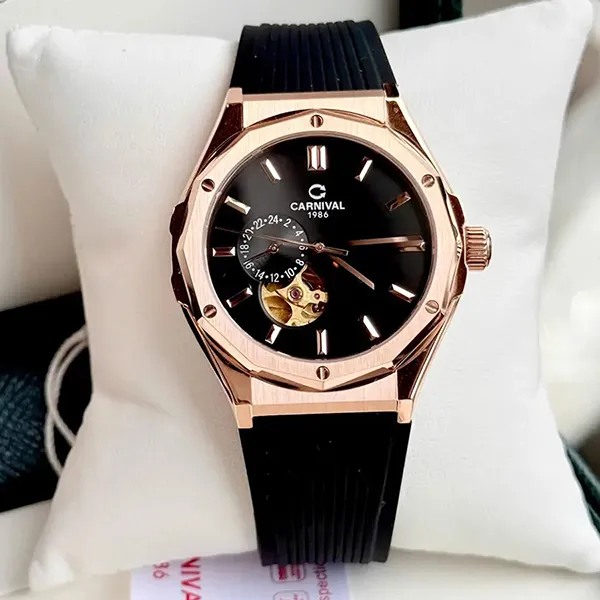Đồng Hồ Nam Carnival Automatic Watch 8189G-VH-DCS-D Màu Đen - Đồng hồ - Vua Hàng Hiệu