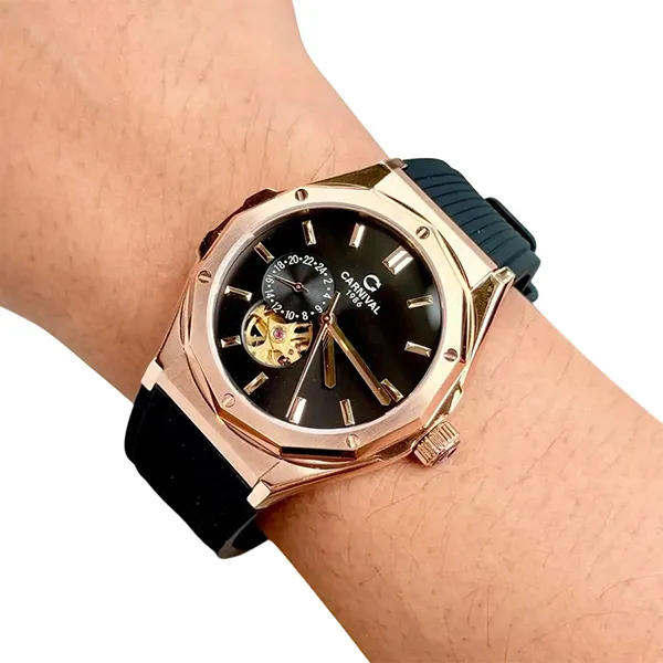 Đồng Hồ Nam Carnival Automatic Watch 8189G-VH-DCS-D Màu Đen - Đồng hồ - Vua Hàng Hiệu