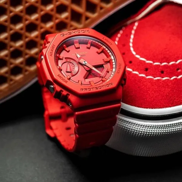Đồng Hồ Nam Casio G-Shock GA2100-4A Red Dial Màu Đỏ - Đồng hồ - Vua Hàng Hiệu