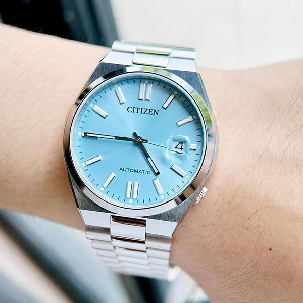 Đồng Hồ Nam Citizen Automatic President Saphire Watch NJ0151-88M Màu Xanh Bạc