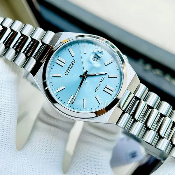 Đồng Hồ Nam Citizen Automatic President Saphire Watch NJ0151-88M Màu Xanh Bạc