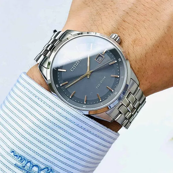 Đồng Hồ Nam Citizen Contemporary Dress Grey Dial Men's BM7251-53H Màu Bạc Xám