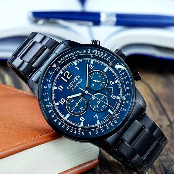 Đồng Hồ Nam Citizen Eco-Drive CA4505-80L Màu Xanh Đen - Đồng hồ - Vua Hàng Hiệu