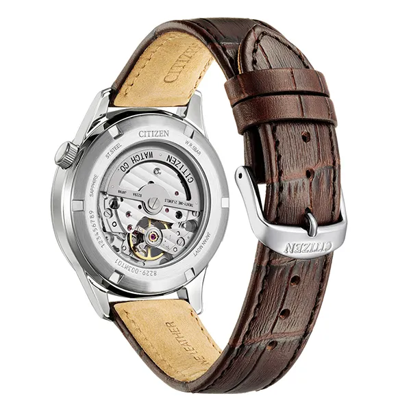 Đồng Hồ Nam Citizen NH9130-17A Màu Nâu Bạc - Đồng hồ - Vua Hàng Hiệu