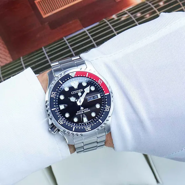 Đồng Hồ Nam Citizen NY0085-86E Màu Bạc Đen